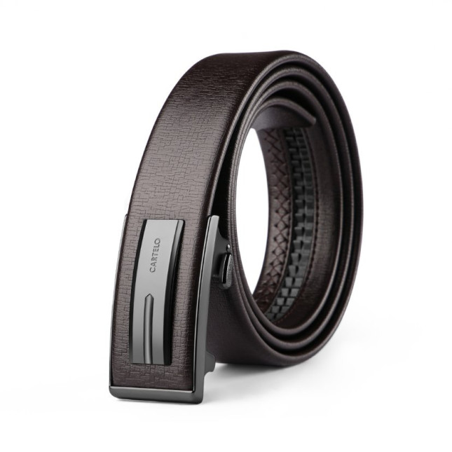 Cartelo Brown Leather Ratchet Belt MTD10911